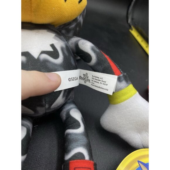 Toy Factory Sega Sonic The Hedgehog Shadow Plush 12" New 2023 - Picture 7 of 10